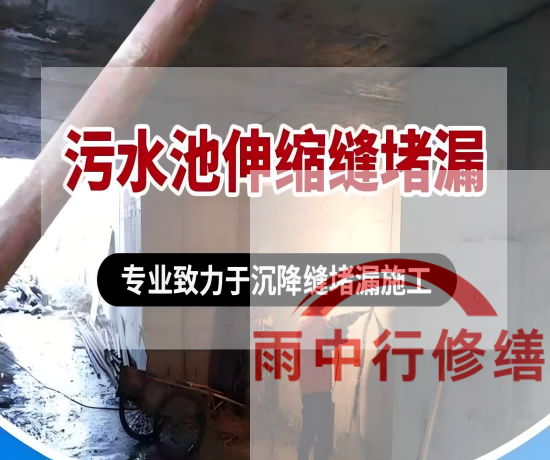 上海某污水处理厂钢筋混凝土池堵漏案例